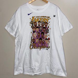 Nike Los Angeles Lakers 2020 NBA Finals Champions Celebration Roster T-Shirt 2XL